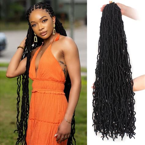 Hair Szie: 36inch length, 145g/pack ,17Strands/pack, 6packs/lot,usually 5-6 packs make a full head. . 36 inch soft locs